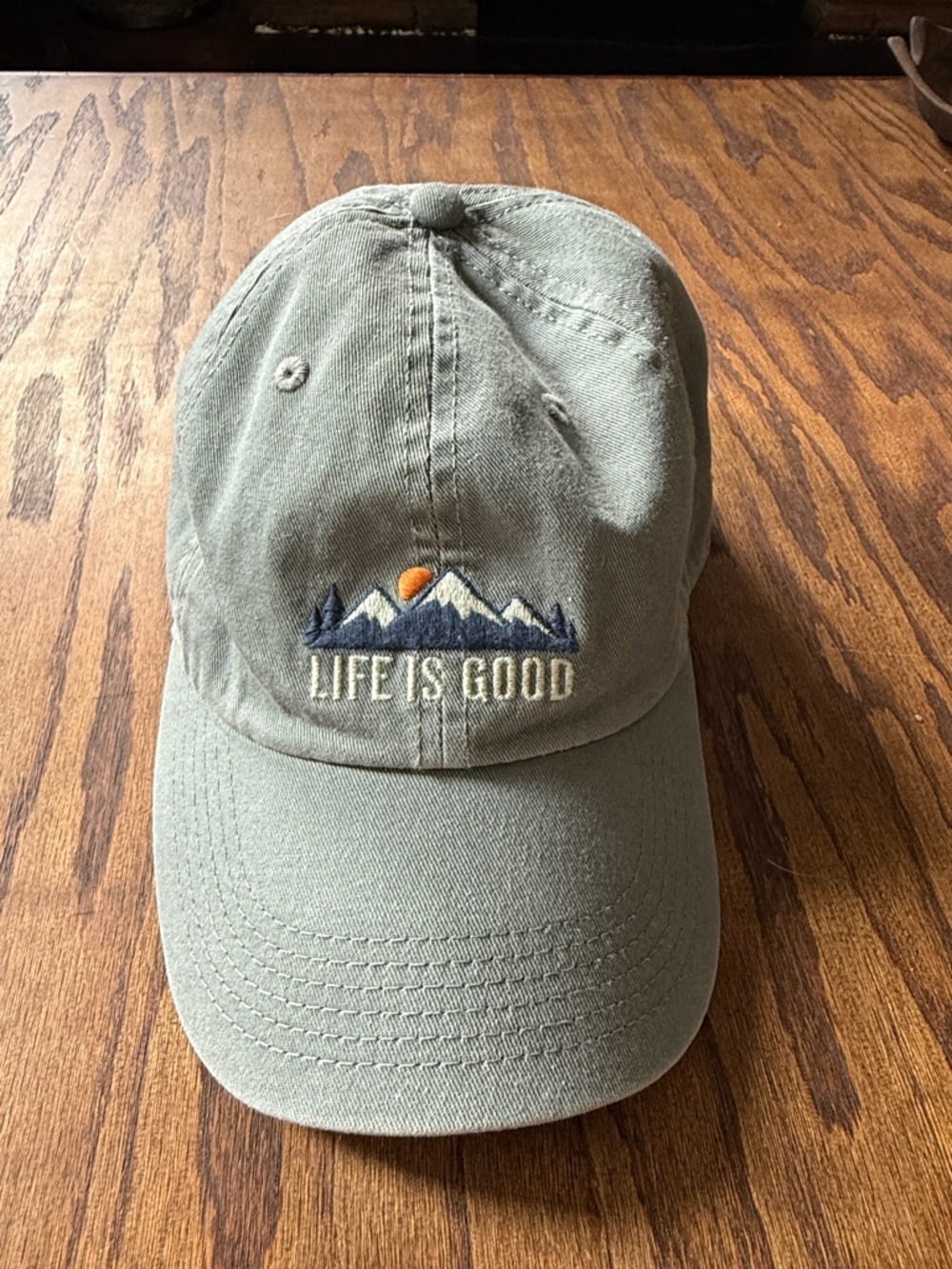 Life Is Good Mens/Womens blue grey Baseball cap